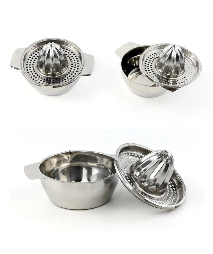 304 Stainless Steel Portable Manual Lemon and Orange Juicer