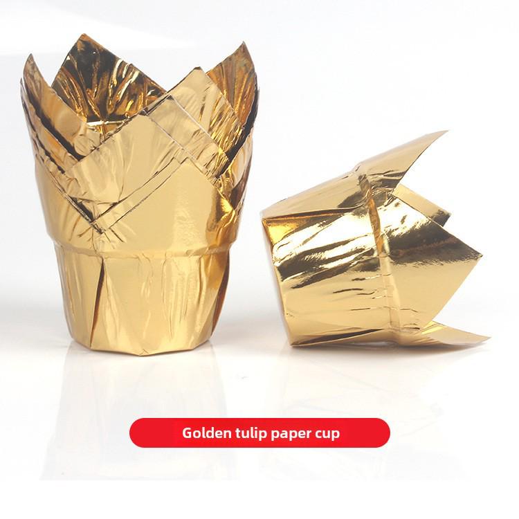 

Многоцветные пламенные высокотемпературные маслостойкие формочки для кексов «Тюльпан» Tulip Paper Cup