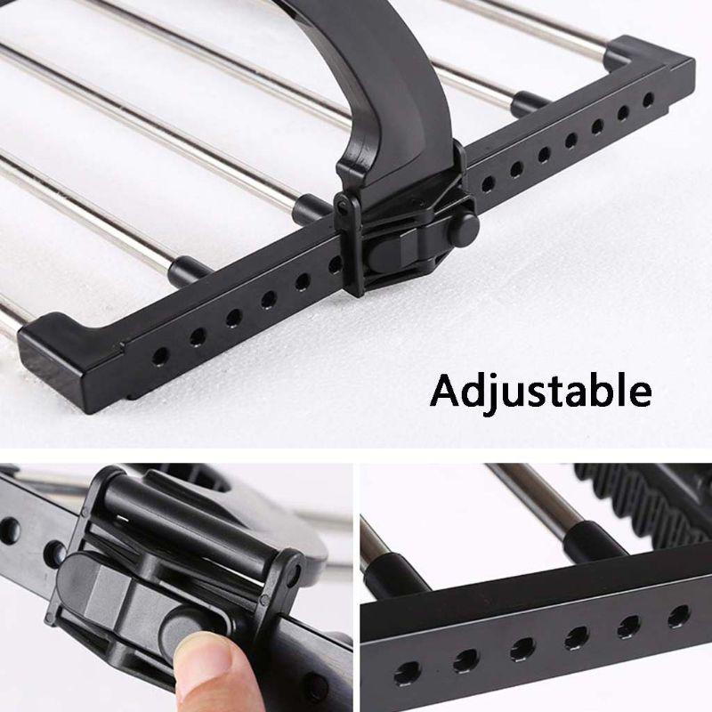 Y3NA Multi-function Balcony Folding Shoes Towel Drying Rack Laundry Underwear Storage Holder