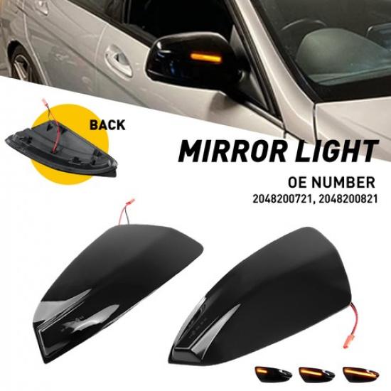 LED Turn Signal Dynamic Side Mirror Lights For Mercedes Benz S204 W204 Vito W639