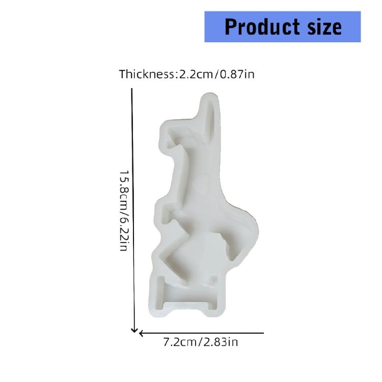 Love Heart Puppy Statue Silicone  Molds for Candle Soap Candy Chocolate Molds Gypsum Silicone Molds for Home Decoration