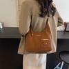 Retro fashion large-capacity tote bag 2025 winter new simple casual shoulder bag premium women's bag