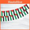 Vibrant Palestine String Flag Set Of 20 Polyester Banners For Home And Office Decor