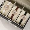 Minimalist Quartz Watch For Women With Leather Strap And Round Dial For Casual Daily Wear