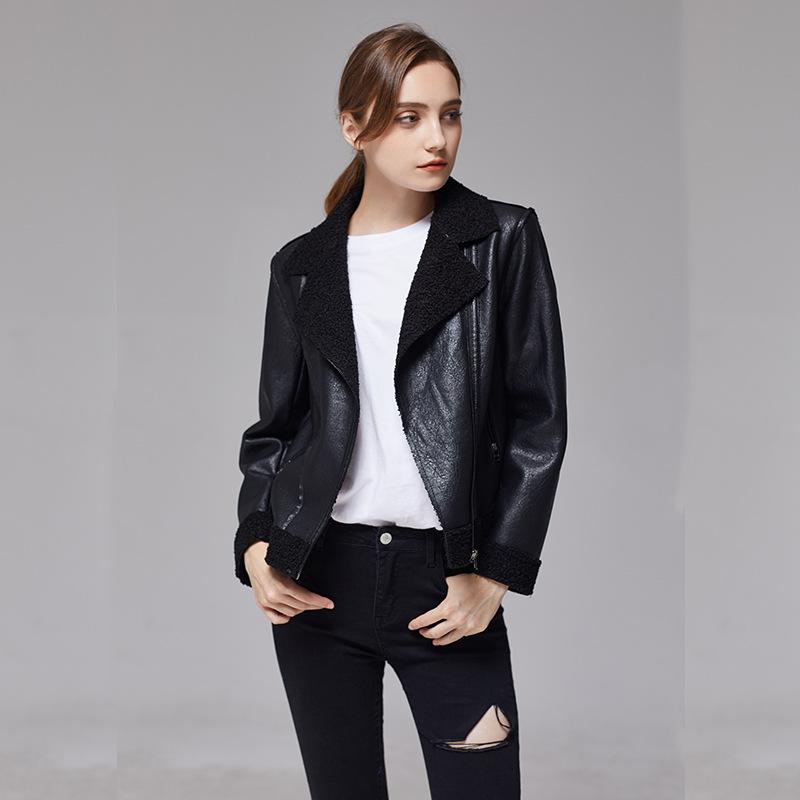 Women's Leather Jacket Spring and Autumn Hot-selling Korean Style PU Leather Jacket Loose Short Motorcycle Leather Jacket
