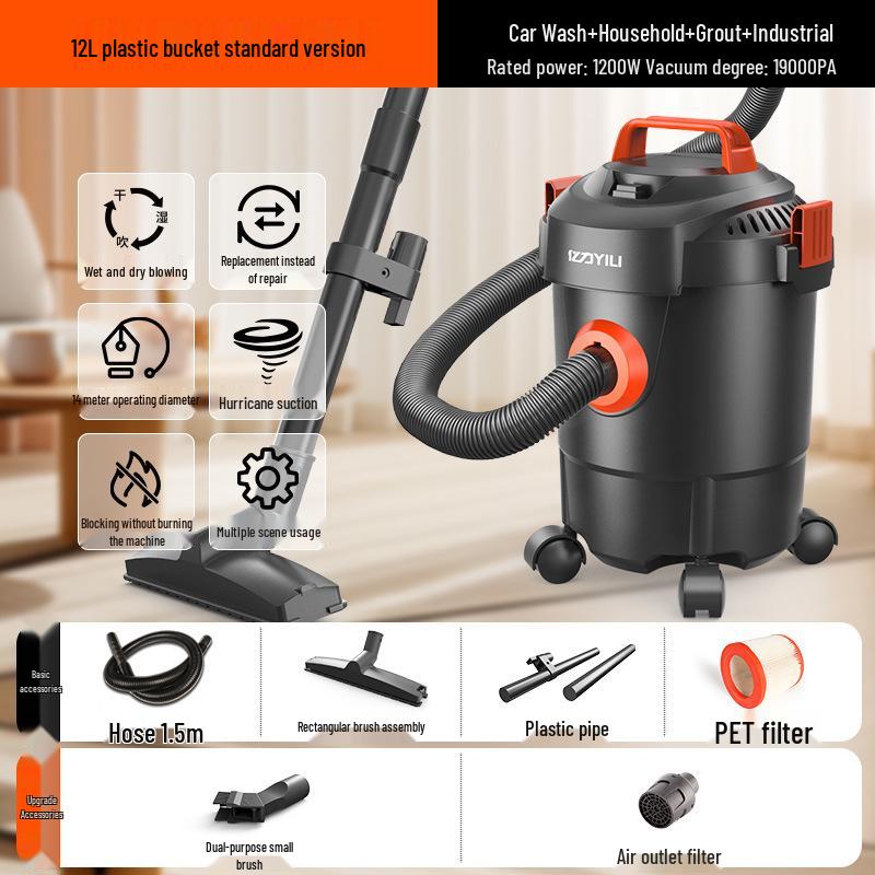 Yili High-Power Handheld Vacuum Cleaner for Home, Industrial, and Commercial Use