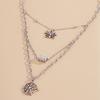European and American Halloween spider web pendant fringed necklace female, sweet and cool geometric thin chain ins style jewelry