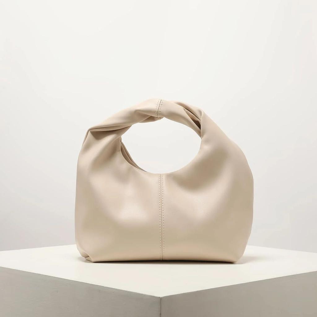 Stylish Twist Square Bag Solid Color Top Clutch Bag Simple And Versatile Commut Premium Durable Quality Useful