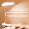 Flexible Bedroom Table Lamp Touch Dimming Reading Lamp with Clip Clamp Night Light  School/Office
