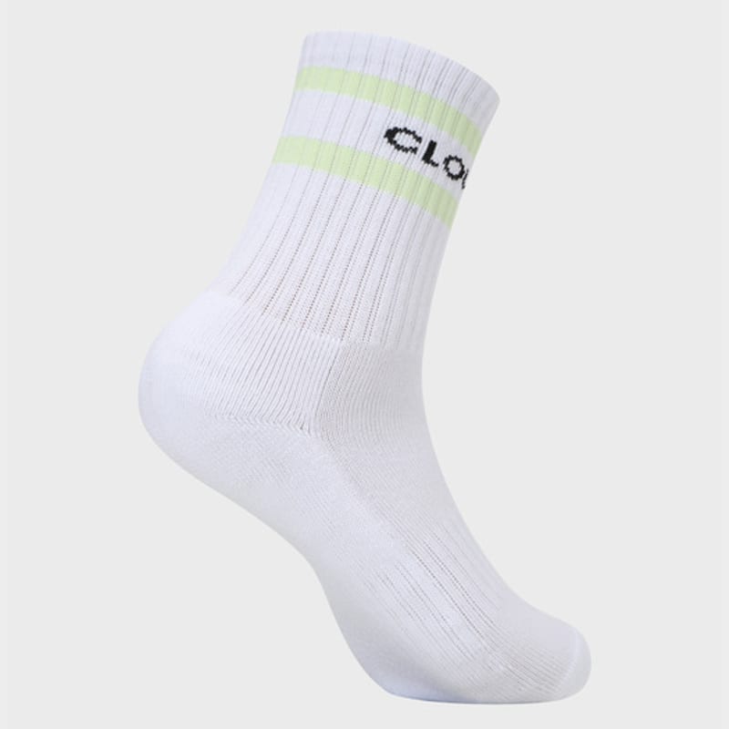 CLOUD ZERO 2S Crew Socks (2P) (0097054) CZFAF1SC903MN-WHITE