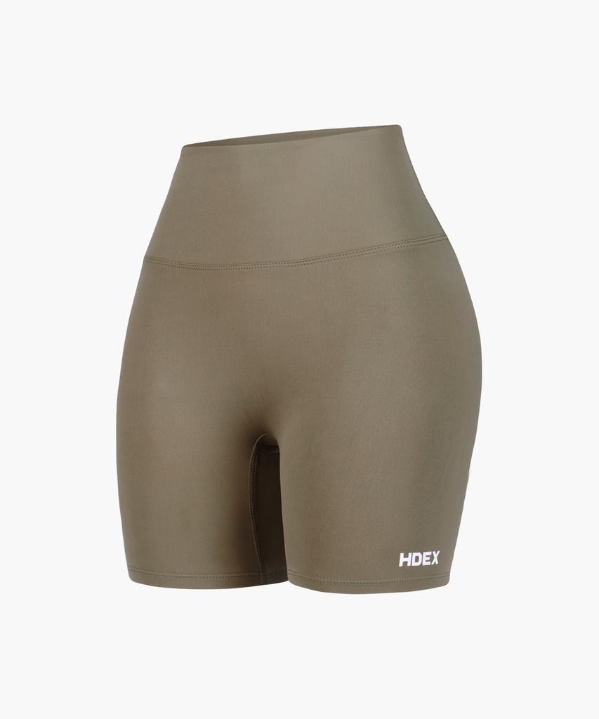HDEX Women'S Firm Support Biker Shorts 3.5 (Taupe)
