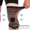 Copper Fiber Nylon Knitted Knee Support – Breathable, Anti-Slip for Cycling, Basketball, Mountaineering, and Badminton Sports.