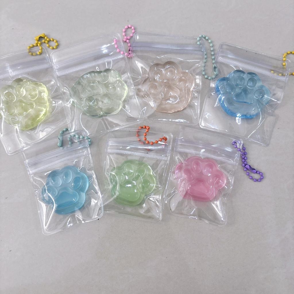 Random Ice Cube Square And Paw Sensory Toy Stress Ball Mochi Squishies Squeeze Toys for Adults Kids Summer Toys Party Favors