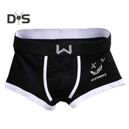 

Мужское нижнее белье-боксеры со средней посадкой, эластичные шорты с широким поясом, трусы с мультяшным принтом, облегающее нижнее белье для сна XL чёрный