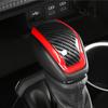 Red&Carbon fiber Gear Shift Knob Cover Trim 1pcs For Toyota RAV4 -2025