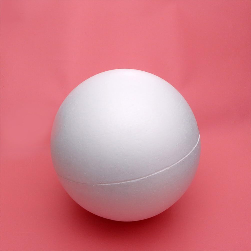 Holibanna White Foam Balls Round Spheres Hollow Foam Ball Polystyrene Balls Modeling Foam Ball for Christmas Table Centerpiece Decor (30CM)