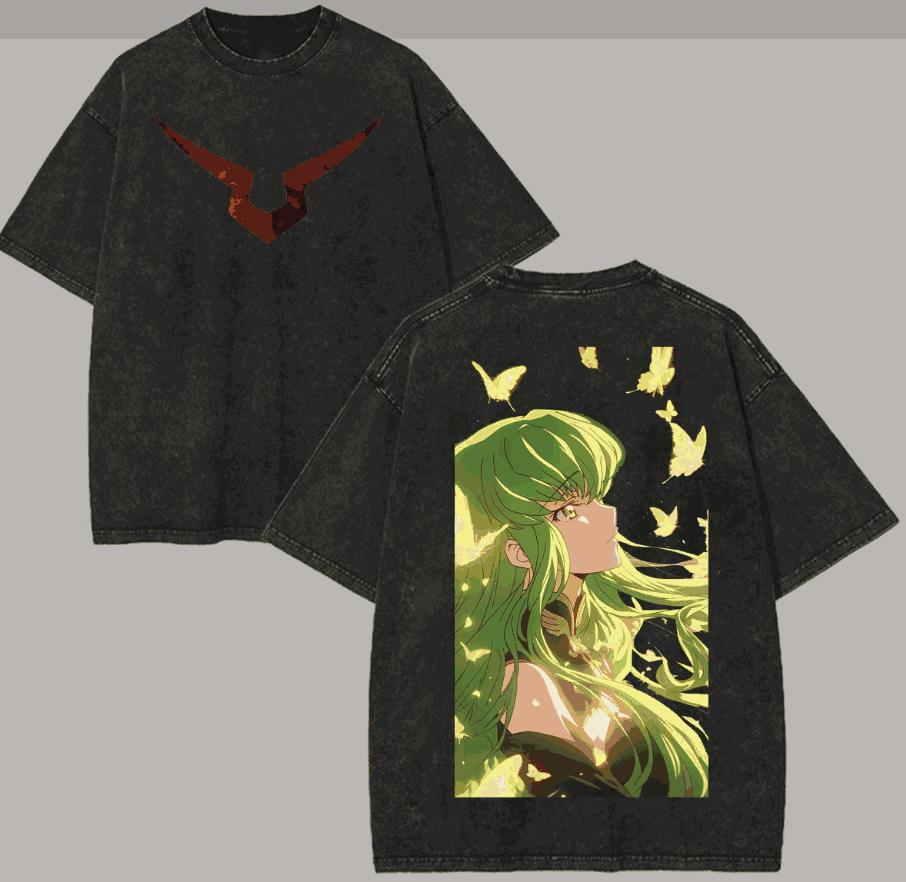 

Code Geass Прана футболка особистість Одяг Нова модель Аніме футболка Цілорічний одяг Пари Великі розміри Унісекс Класичний XXXL