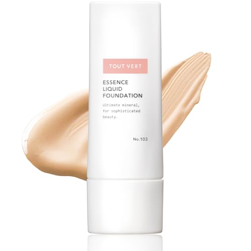 [Moisturizing and Glowing Skin] Tuveil Essence Liquid Foundation, Beige Ochre, 40mL, Liquid Foundation, 79% Serum Ingredients, Moisturizing, Covers Da