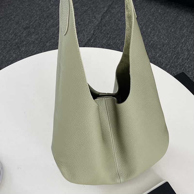 Hochwertige Französische Achseltasche Echte Leder Umhängetasche Pendler Tragetasche für Damen