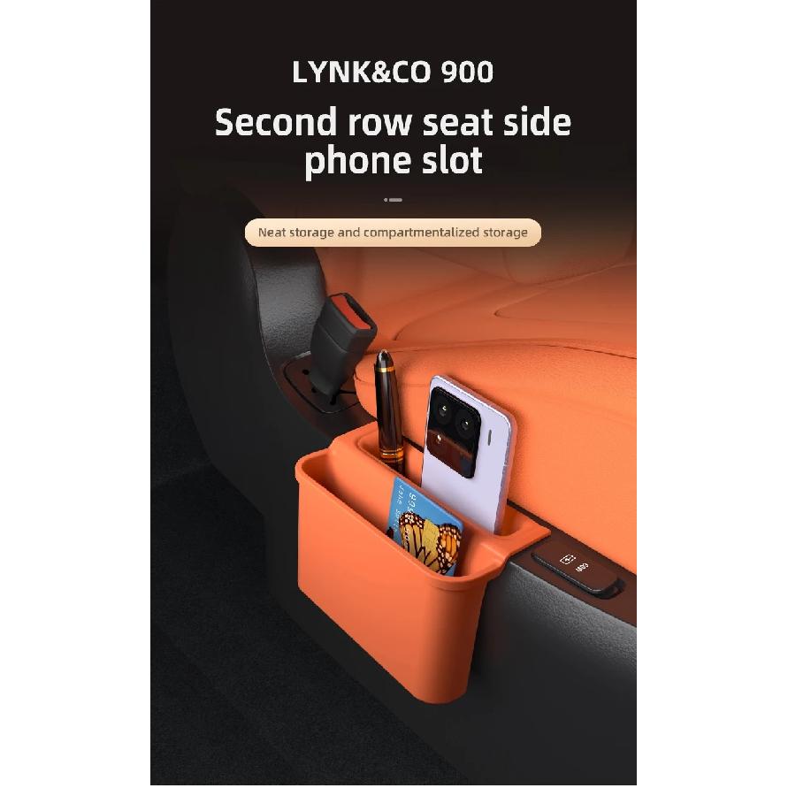 For Lynk & Co 900 2025 Custom Car Groove Mat Silicone Phone Storage Box Protective Cover Waterproof Interior Accessories