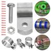 1 Stück Neu mit Schrauben Muttern Schlauchschelle 304 Edelstahl Befestigungsmaterial Erdungsklemme Reiter Dia 10mm-60mm Rohrschelle