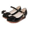 Spring Autumn Children High Heels Sweet Princess Causal Girls Party Dresses Shoes Fashion Bowknot Elegant Kids' Leather Shoes