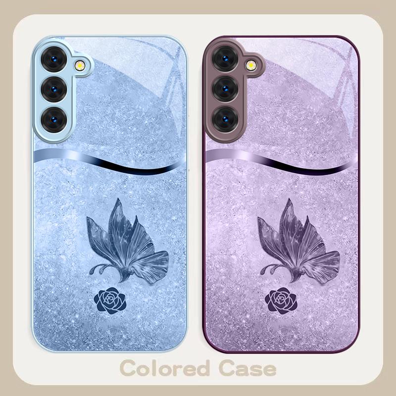 Full of Eastern Elegance For Samsung S26 S22 S8 S9 S10 S20 Ultra S21 Pro S22 Plus S23 FE S24Ultra S25 Edge S24+ Glass Phone Case