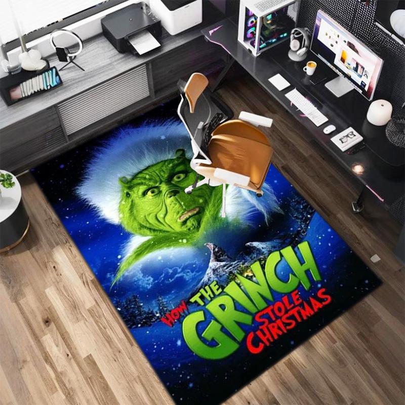 Christmas Gift Comedy Movie How the Grinch Stole Christmas carpet home living room decoration table and chairs anti slip door mat carpet A16