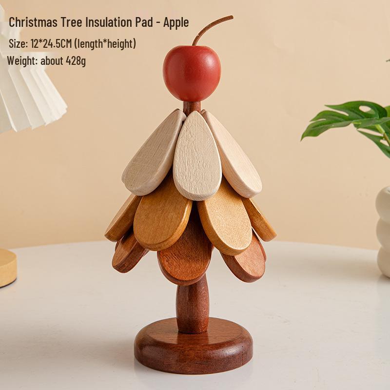 

Wooden Tree Coaster: Solid Wood Heat-Resistant Drink Placemat, Home Decor, Christmas Gift