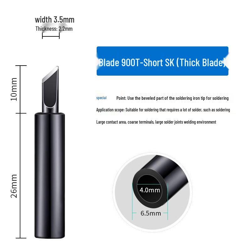 936 Internal Heating Soldering Iron Tip, Constant Temperature, Chrome & Black Diamond, Lead-Free