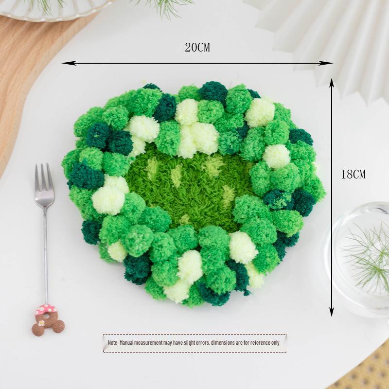 Moss Coaster Rug Kit: Beginner-Friendly Mori Style Doormat Gift Set