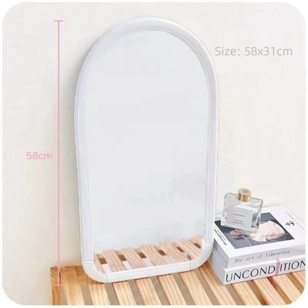 Non Slip Makeup Mirror Explosion Proof Desktop Mirror Aesthetic Student Vanity Mirror  Bathroom