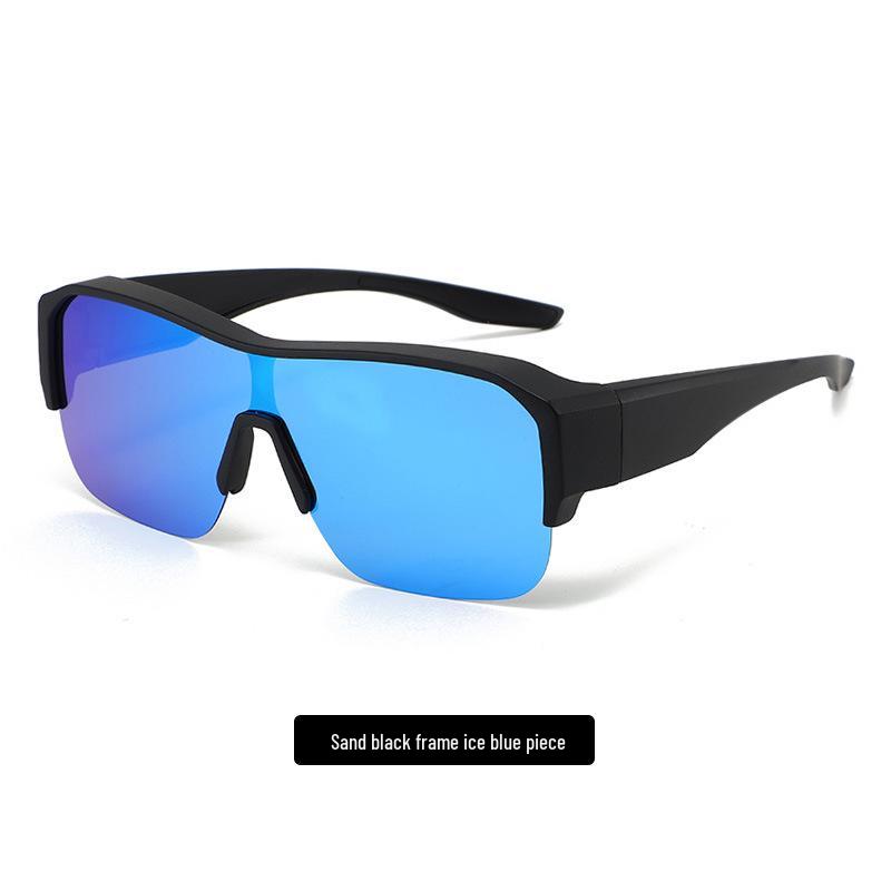 Women's Ultralight Half-Frame Polarized Cycling Sunglasses - Wear Over Prescription Glasses, Clip-On, Anti-UV