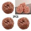 3pcs Desoldering Cleaning Ball Soldering Iron Tip Cleaning Nozzle Cleaning Sponge Copper Wire Cleaner Ball