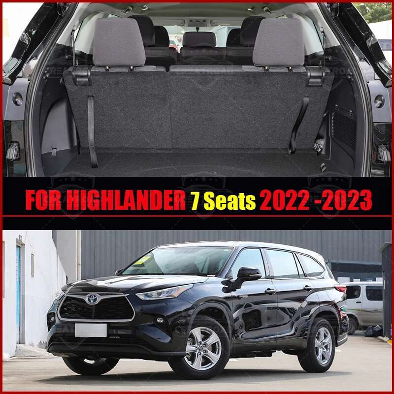 Autofußmatten für Toyota Highlander Hybrid 7 Sitze -2025 Auto-Fußmatten Automobil-Teppichabdeckung Innenzubehör