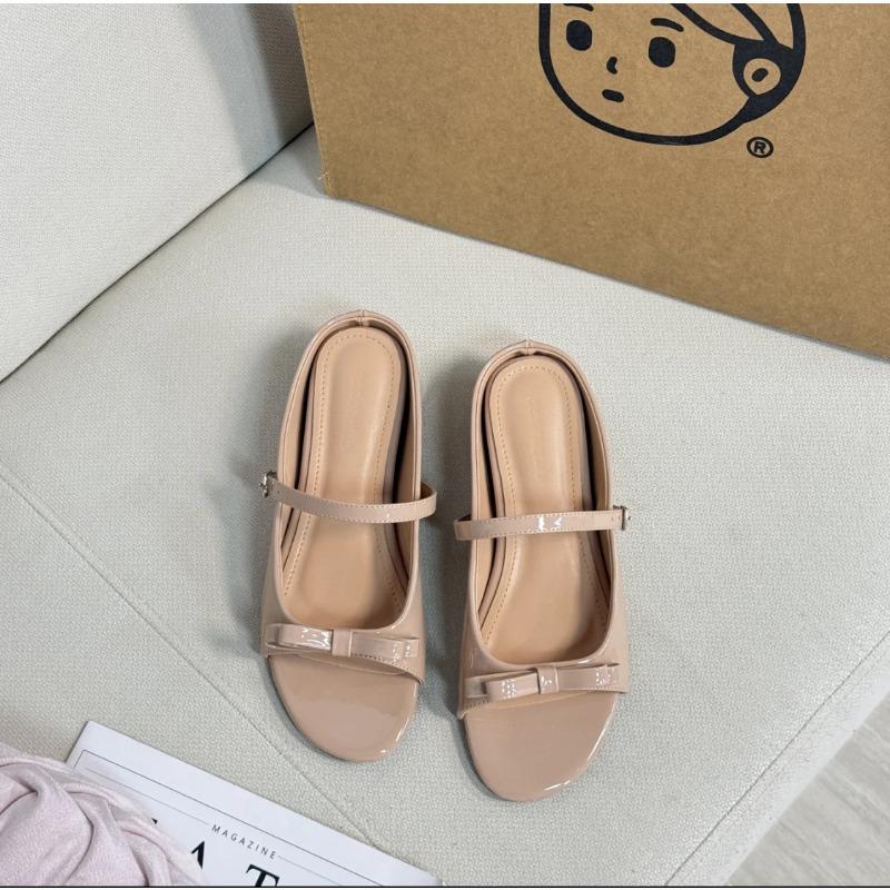 New inner height increase 5cm sweet niche sandals bow patent leather summer outer slippers women