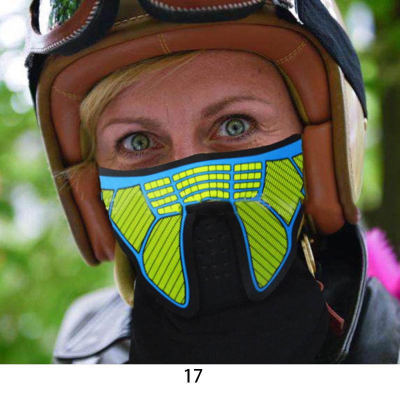 El Led Draad Halloween Pasen Rave Masker Lichtgevend Kostuum Masker Paas Decoraties