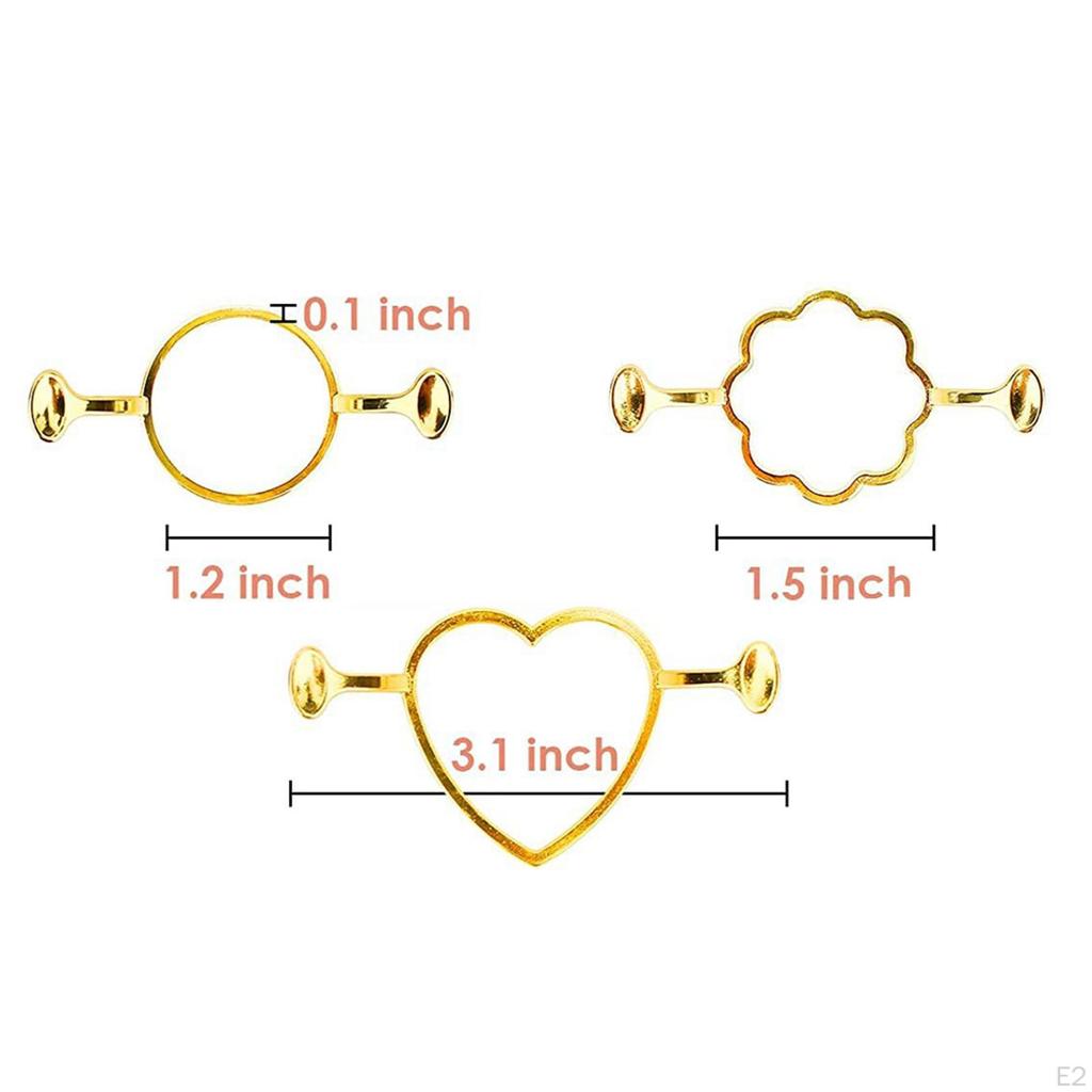 3x Metal Wax Seal Suits 1.18 Inch Stamp for Gifts Cards DIY