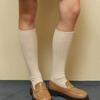 SOCKS APPEAL Knee High Bold Cable Cream