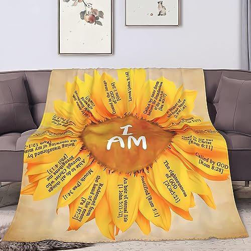 Sunflower Pattern Flannel Blanket Sofa Bed Sheet Bedspread Blanket Direct Supply