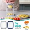Manual French Fry Machine with Replaceable Blades, Multifunctional for Dicing Cutting Potatoes, Cucumbers Onions