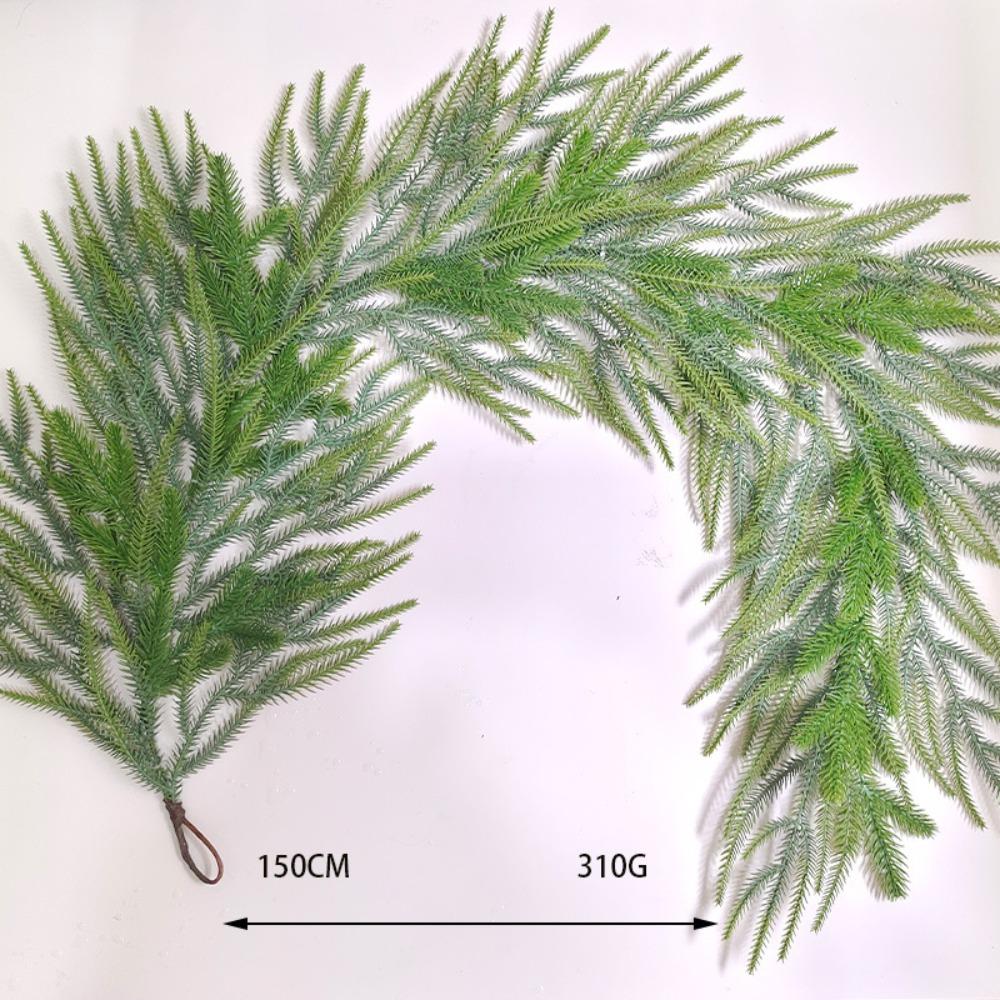 1.5m/2.7m Rattan Artificial Greenery Garland Artificial Faux Green Wreath  For Christmas Decoration