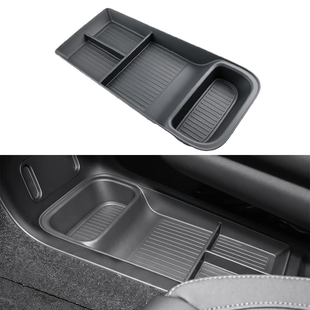 Car Center Console Storage Box for Polestar 4 2023 2024 Central Lower Layer Tray Organizer Tidying Plate Stowing Accessories