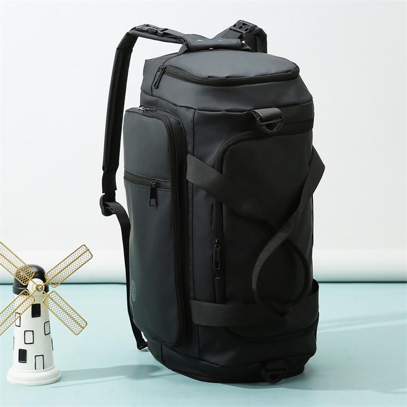 Three-Use Dry and Wet Separation Fitness Bag Multi-Functional Backpack Men's Shoulder Luggage Boarding Hand Travel Bag