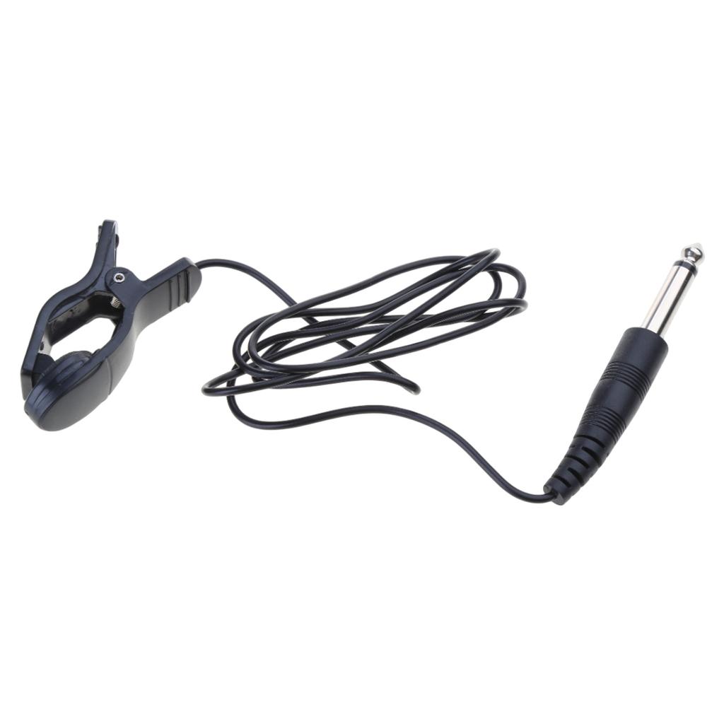 Guitar Acoustic Clip On Pickup Universal Piezo Contact Microphone for Guitar Bass Mandolin Bouzouki Violin Banjo Ukulele