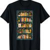 Leaf Bookshelf Bookworm Branch Cosy Flower Funny T-Shirt