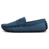 Wildleder Slipper Herren Rundkopf Herren Handgefertigte Beanie Schuhe Freizeitschuhe mit weichen Sohlen zum Autofahren Herren Casual Leder