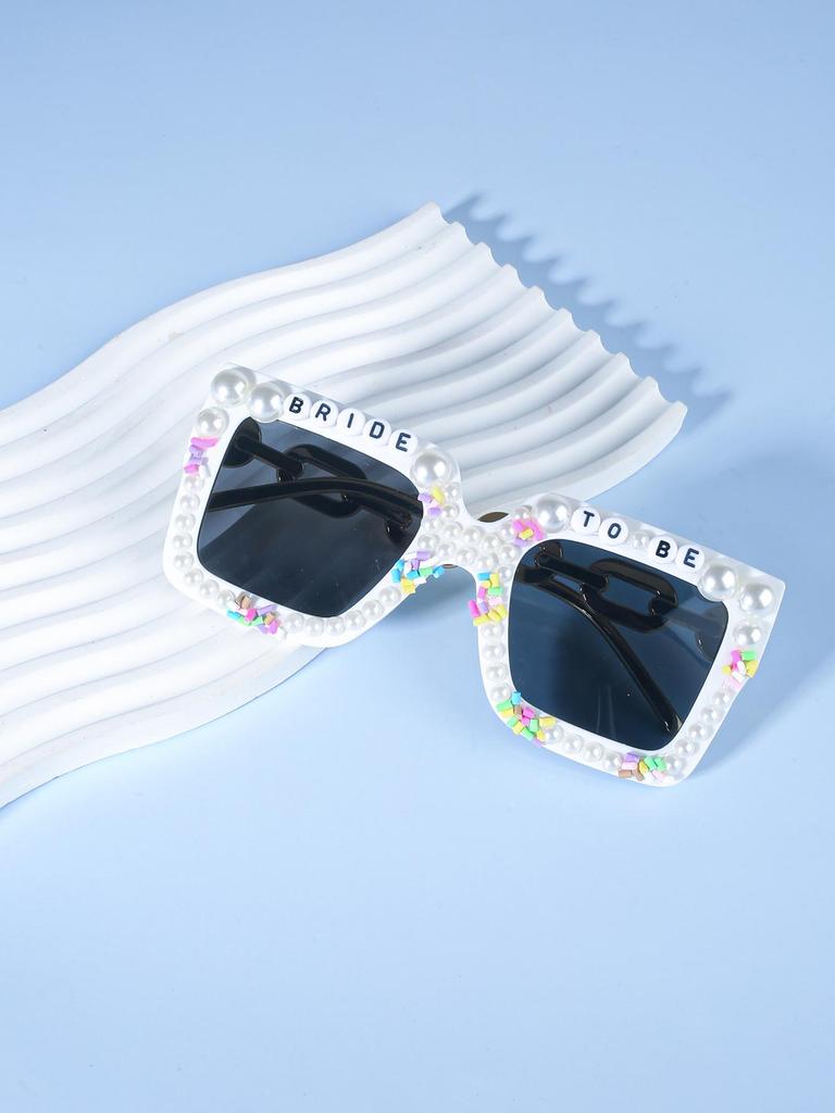 2024 Trendy Pearl Bride Sunglasses for Women's Weddings & Birthday Parties - Euro-American Style