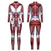 Unisex Cyber ​​Punk 3D digitální tisk Halloween Party Role Play Outfit Ženy Muži Cosplay Kostýmy Karnevalová kombinéza