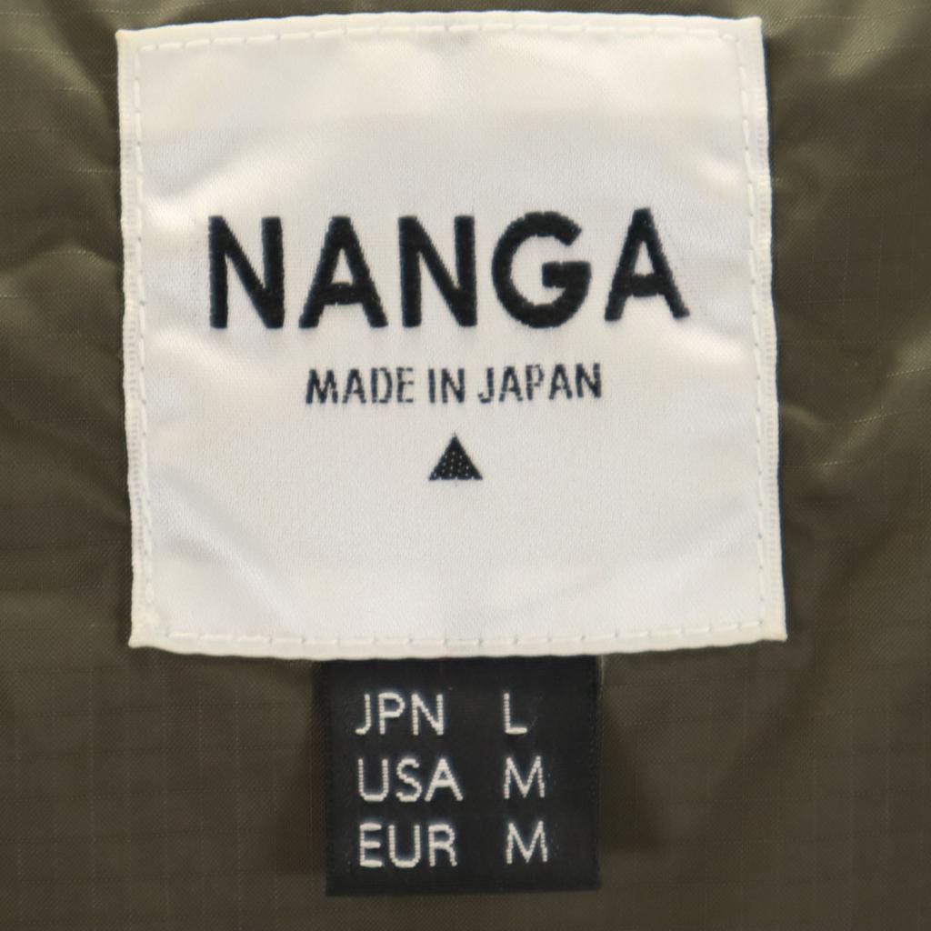 NANGA made in Japan Down jacket L Olive Men's Used